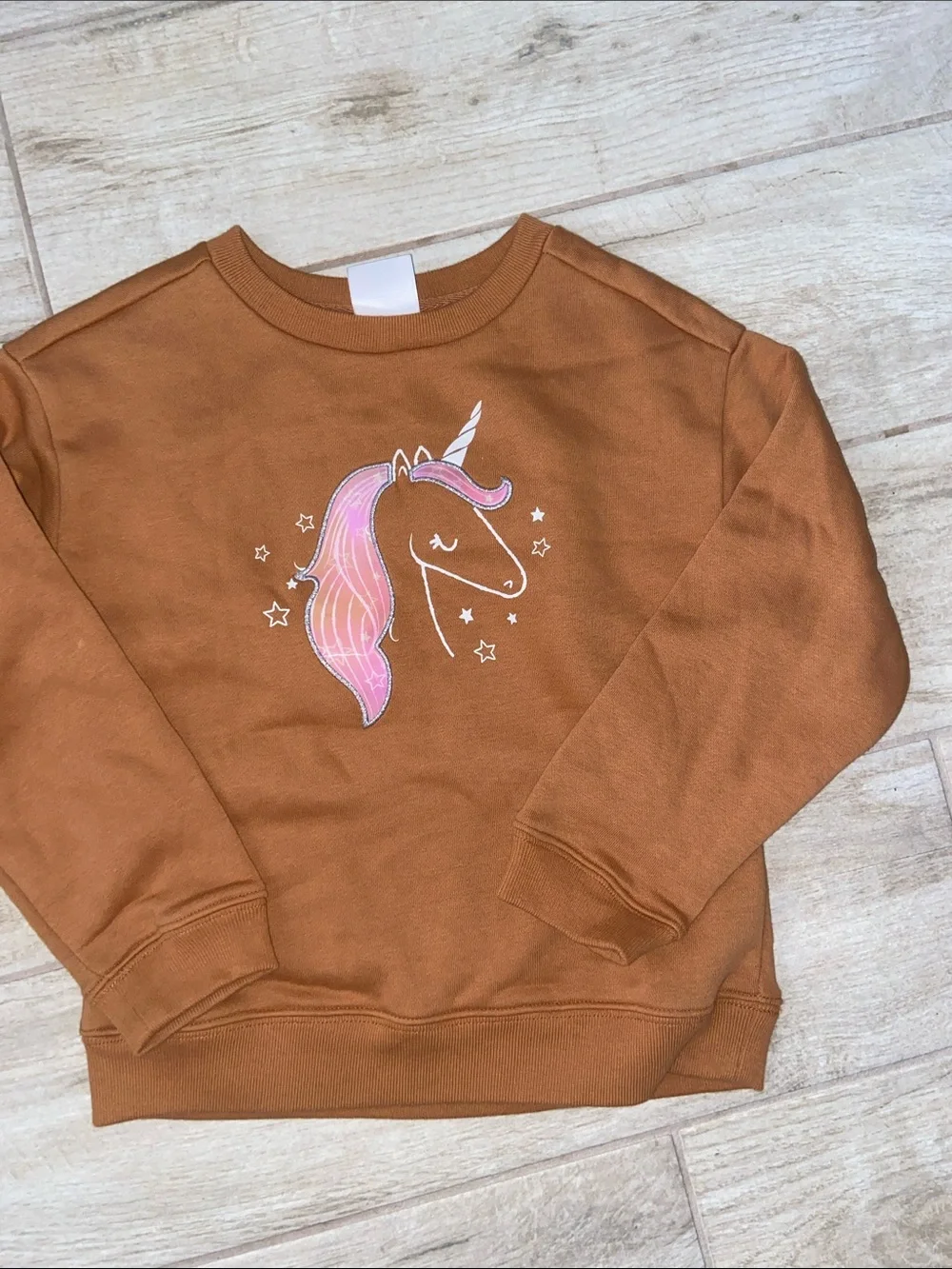 GAP 5T Sweatshirt Unicorn Green Flower Top Terry Cloth Sweatpants Fall Winter